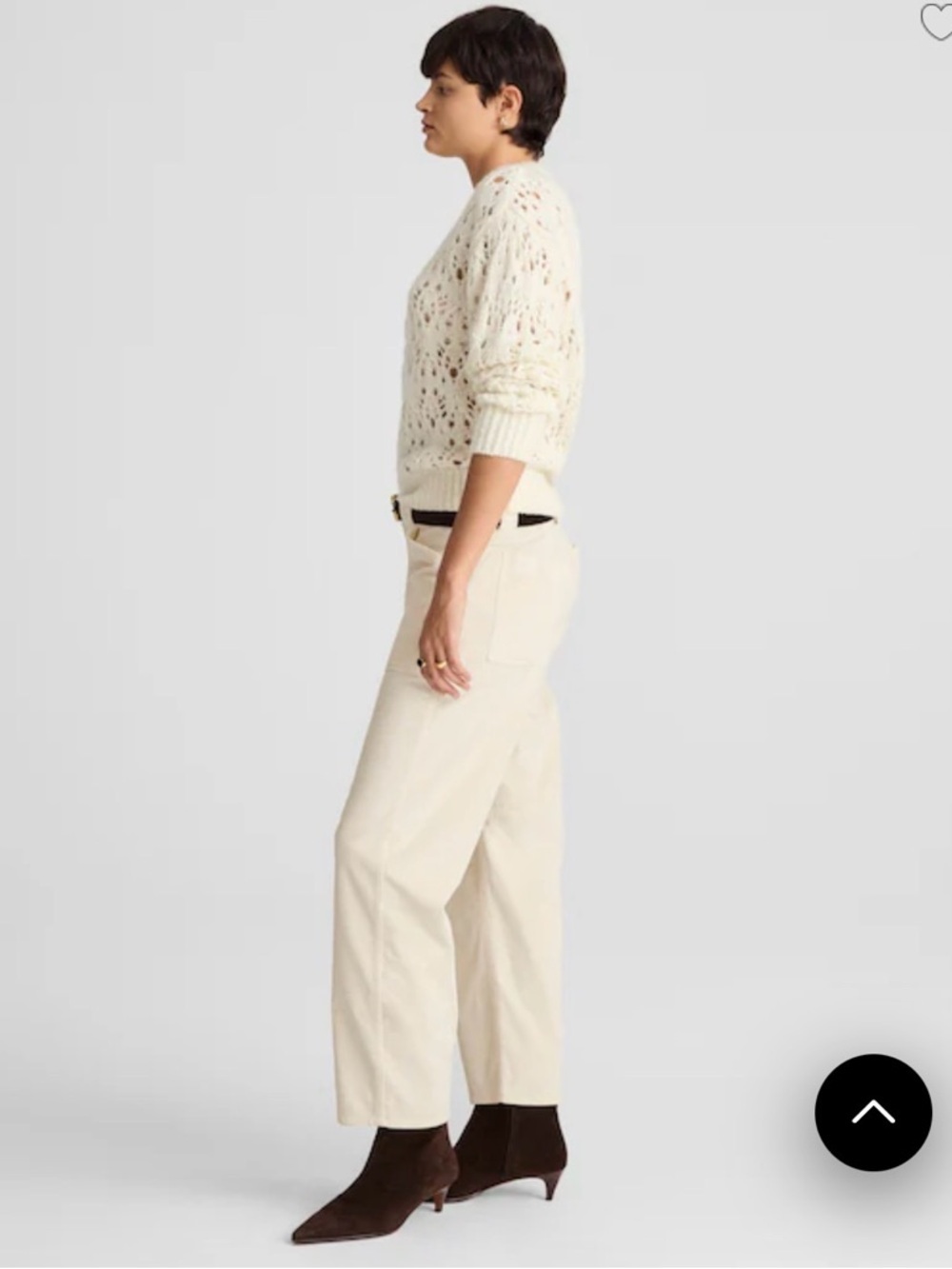 The Darted Barrel-Leg Utility Pant in Corduroy - Picture 5 of 7